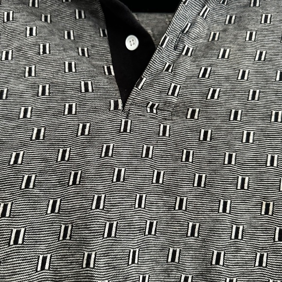 Vintage 80’s Men’s XL Linksport 100% Cotton Geometric Polo Golf Shirt. - Picture 8 of 11